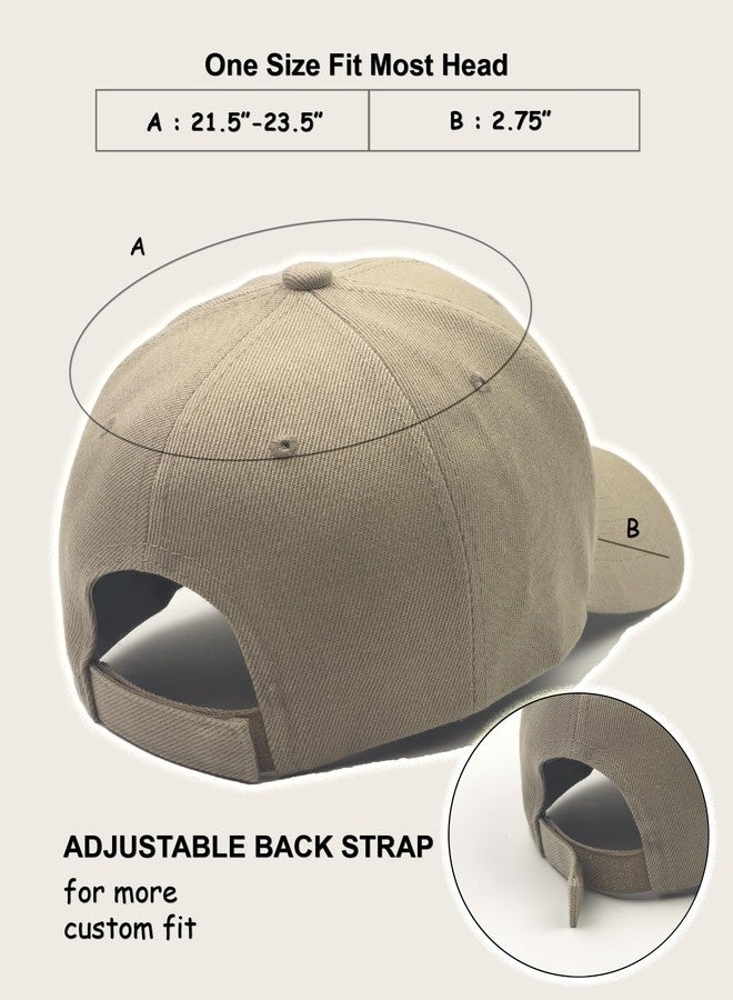 Utmost Structured Baseball Cap with Adjustable Closure - Performance Hat for Outdoor Activities and Custom Embroidery (1pc Khaki) - Image 2